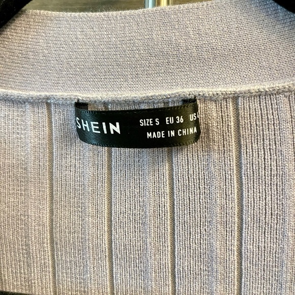 💜SHEIN Front Button Lantern Sleeve Cardigan💜 - Picture 5 of 6